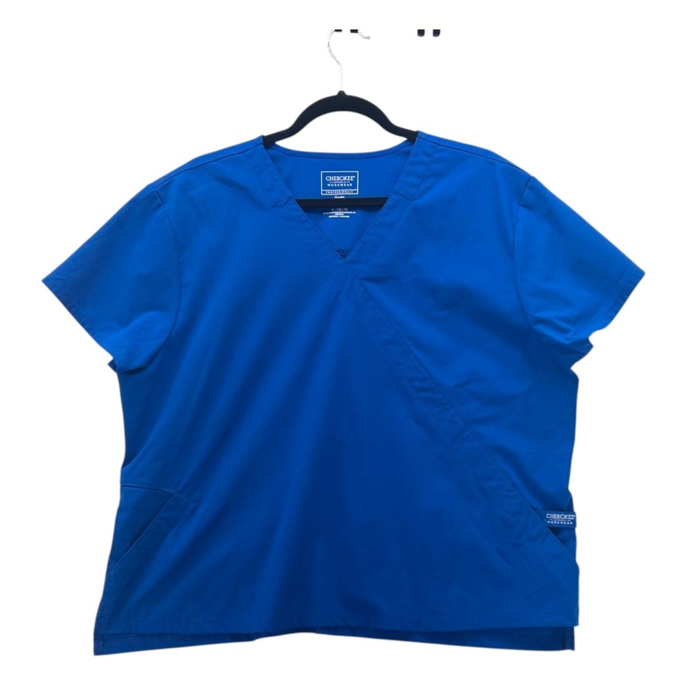 Cherokee Scrub Top Blue XL
